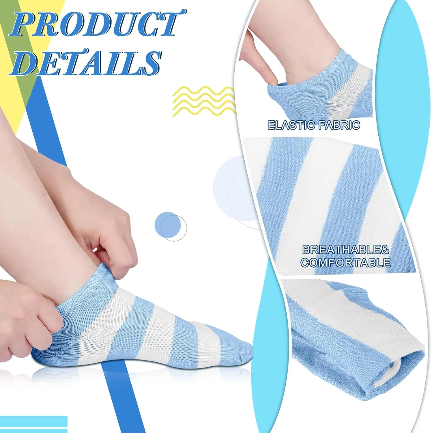 Handepo 100 Pair Low Cut Ankle Socks for Women Athletic Bulk Socks for Running Casual Outdoor Activities