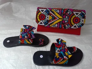 Handmade African Beaded Sandals/Authentic Maasai-Style Leather Flip-Flops Women/Boho Beach Sandals/Comfortable Summer Sandal African Gifts