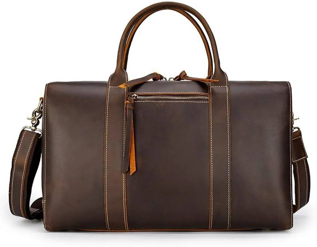 HBJWOV Leather Briefcase for Men,Business Travel Messenger Bag,Large Laptop Work Bag