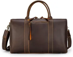 HBJWOV Leather Briefcase for Men,Business Travel Messenger Bag,Large Laptop Work Bag