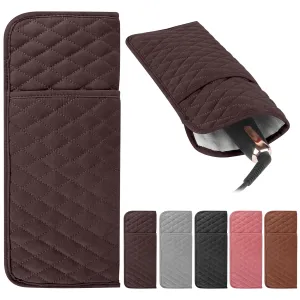 Heat Resistant Hair Tools Travel Bag Portable Hot Tools Organizer Cover Pouch for Curling Iron, Flat Iron, Hair Straightener and Other Styling Tools(13.8" x 5.5")