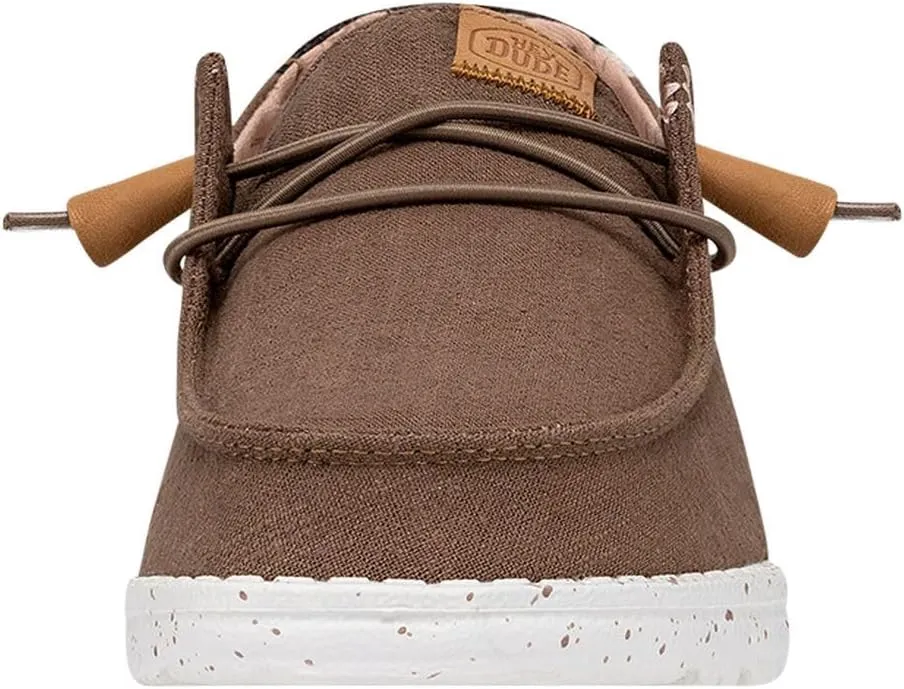 Hey Dude Women's Wendy Washed Canvas | Women’s Shoes | Women’s Lace Up Loafers | Comfortable & Light-Weight