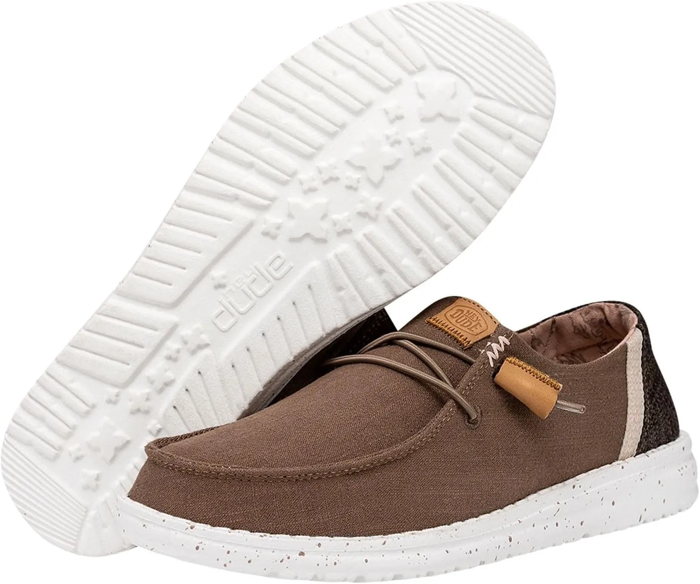 Hey Dude Women's Wendy Washed Canvas | Women’s Shoes | Women’s Lace Up Loafers | Comfortable & Light-Weight