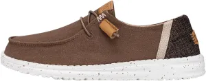 Hey Dude Women's Wendy Washed Canvas | Women’s Shoes | Women’s Lace Up Loafers | Comfortable & Light-Weight