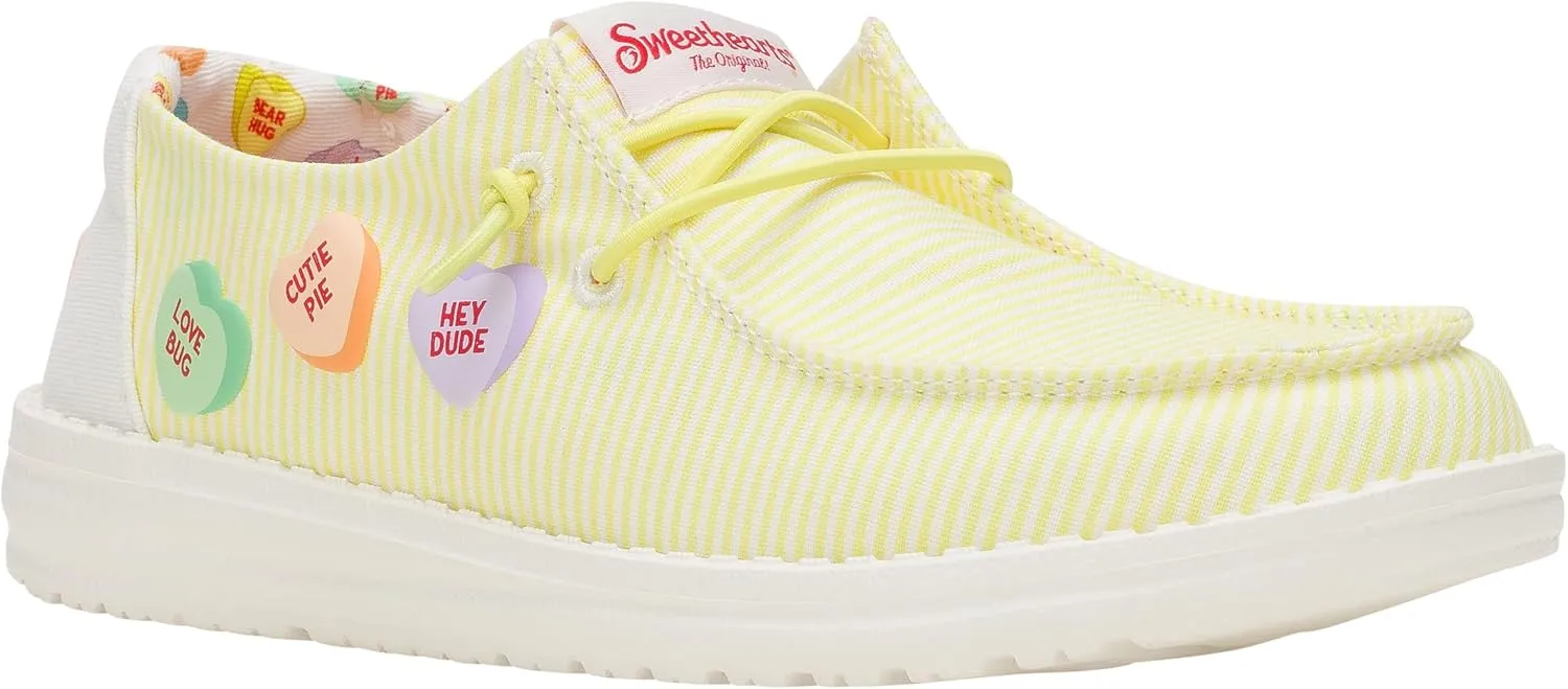 HEYDUDE Wendy X Sweethearts Yellow Multi Size Women’s Shoes