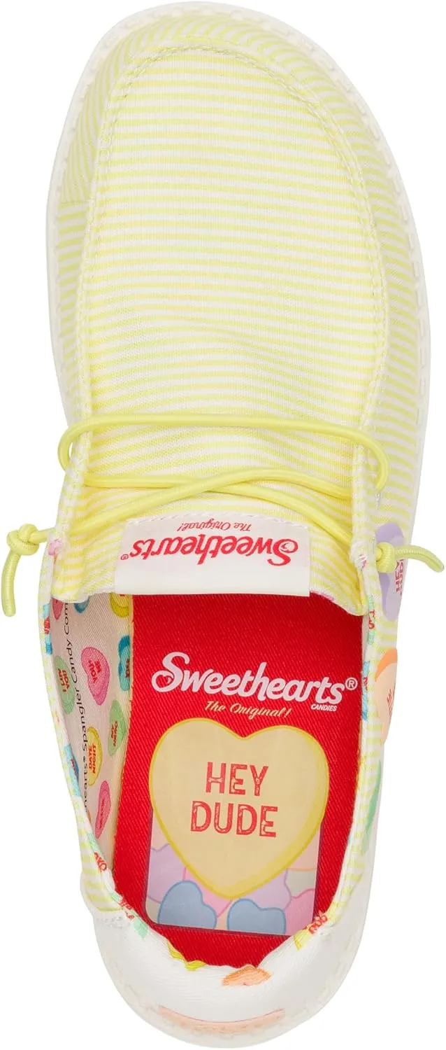 HEYDUDE Wendy X Sweethearts Yellow Multi Size Women’s Shoes