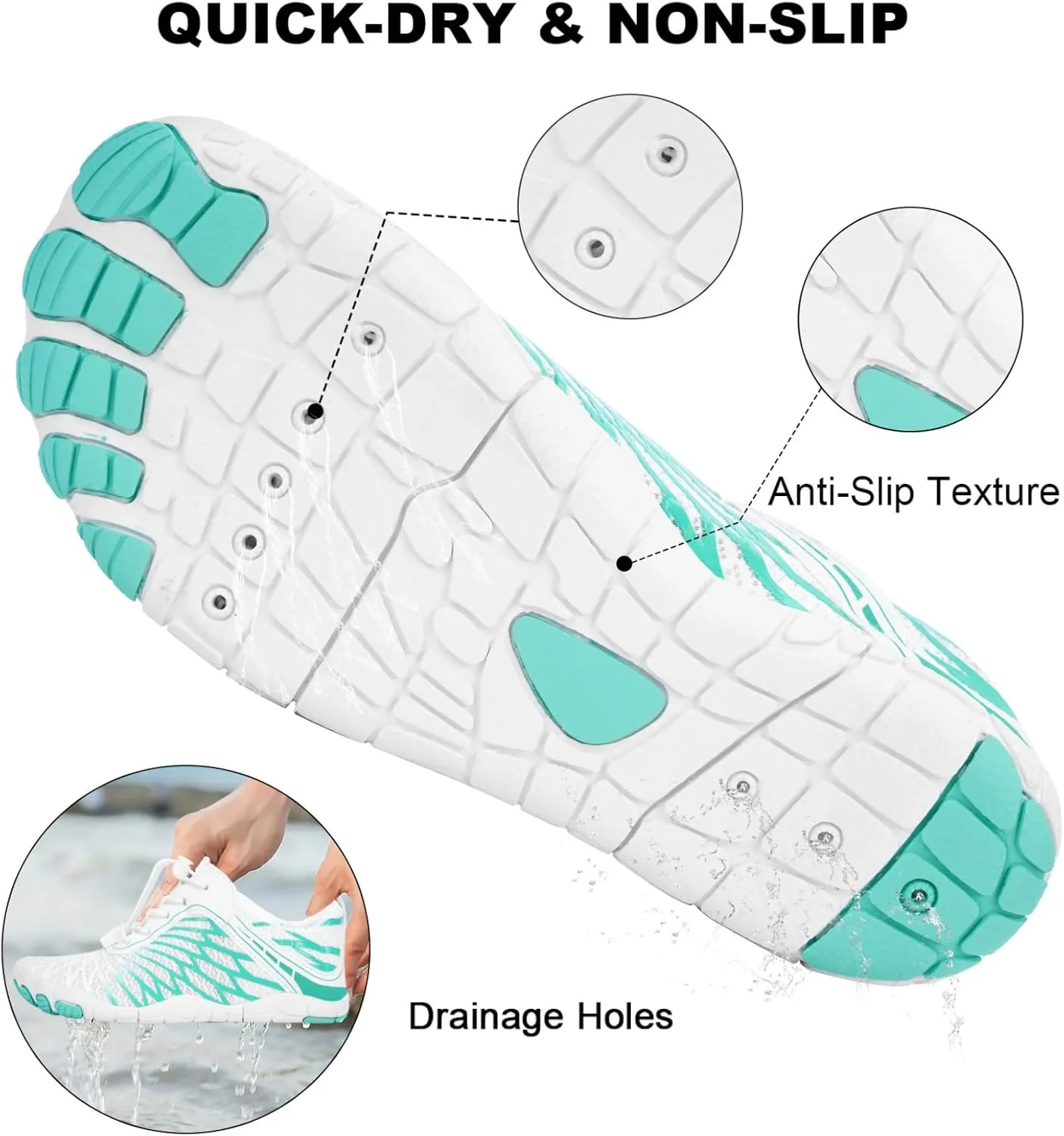 Hike Barefoot Shoes for Women Men Non-Slip Breathable Walking Shoes Wide Toe Box Comfortable Athletic Footwear