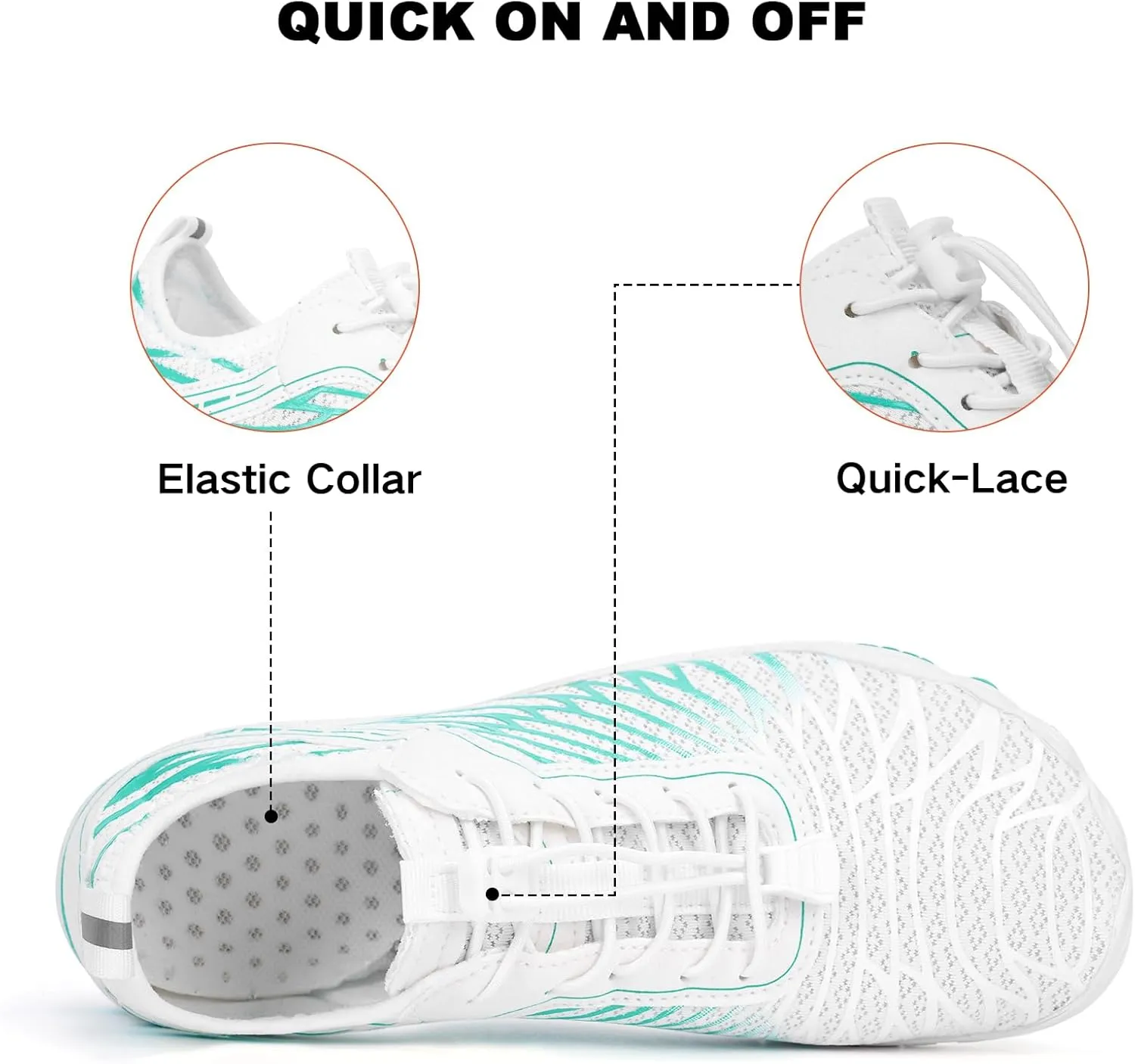 Hike Barefoot Shoes for Women Men Non-Slip Breathable Walking Shoes Wide Toe Box Comfortable Athletic Footwear