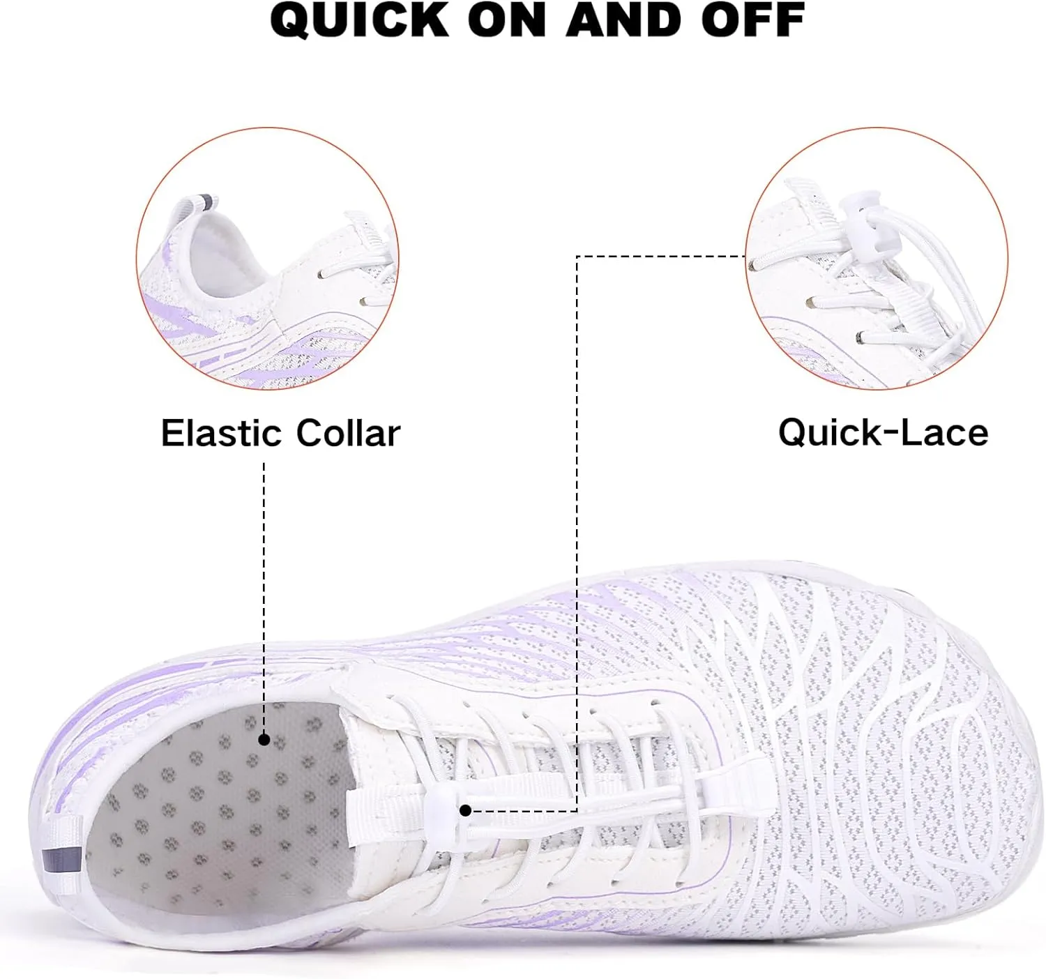 Hike Barefoot Shoes for Women Men Non-Slip Breathable Walking Shoes Wide Toe Box Comfortable Athletic Footwear