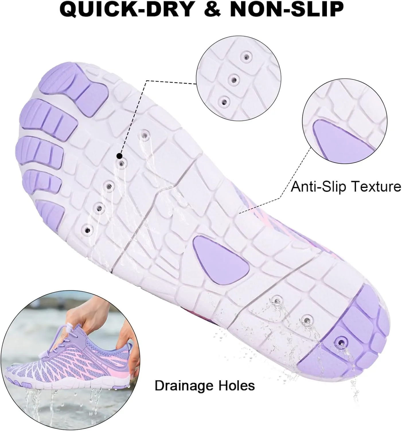 Hike Barefoot Shoes for Women Men Non-Slip Breathable Walking Shoes Wide Toe Box Comfortable Athletic Footwear