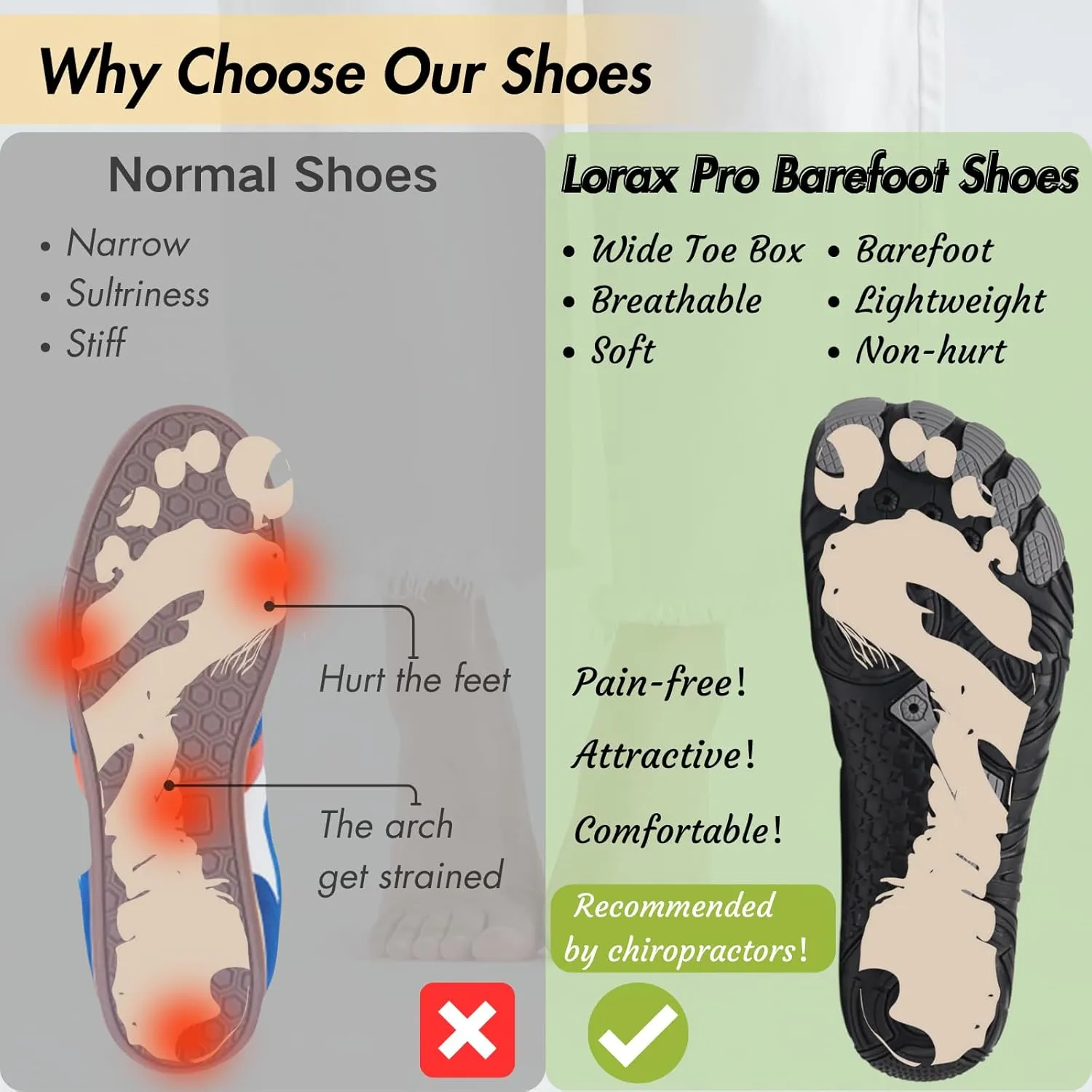 Hike Barefoot Shoes for Women Men Non-Slip Breathable Walking Shoes Wide Toe Box Comfortable Athletic Footwear