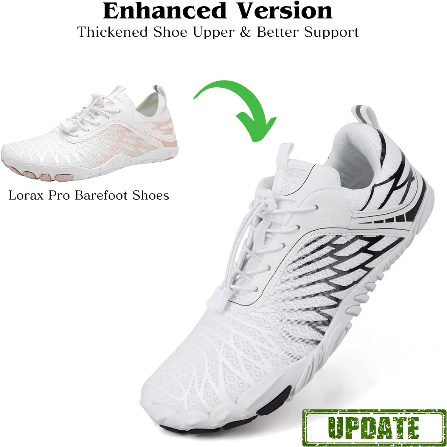 Hike Barefoot Shoes for Women Men Non-Slip Breathable Walking Shoes Wide Toe Box Comfortable Athletic Footwear