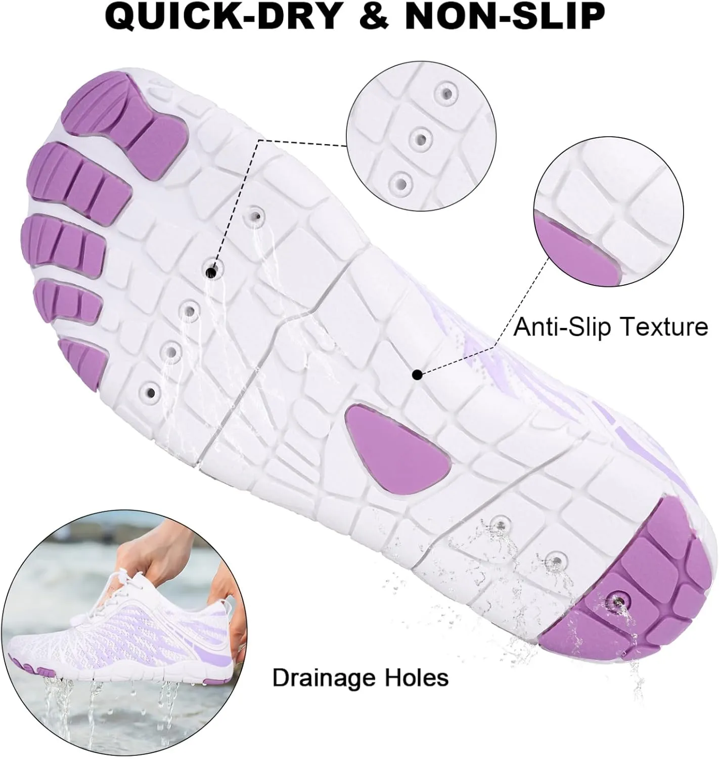 Hike Barefoot Shoes for Women Men Non-Slip Breathable Walking Shoes Wide Toe Box Comfortable Athletic Footwear