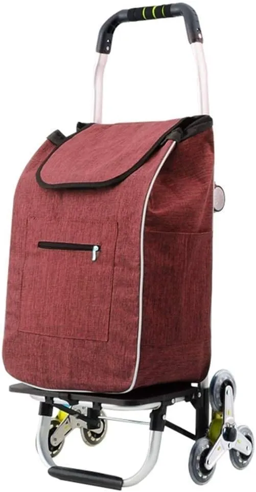 Household Folding Shopping Hand Wheel Wheel Stair Climbing Groceries Stroller Durable Waterproof Garden Trolley Car Supermarket Classification Car Travel Bag