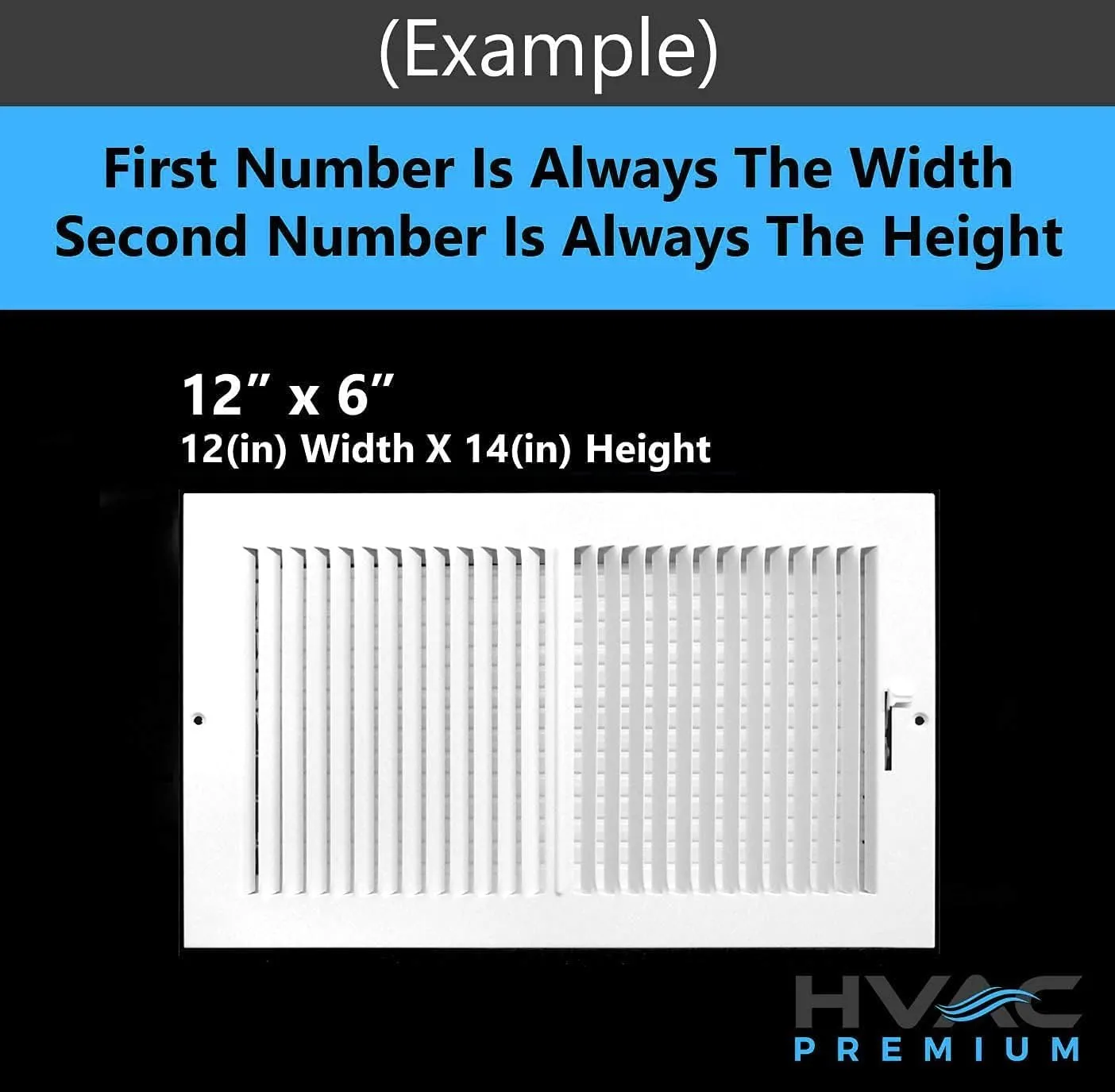 HVAC Premium 24" X 8" 3-Way AIR Supply Grille - Vent Cover & Diffuser - Flat Stamped Face - White [Outer Dimensions: 25.75"w X 9.75"h]