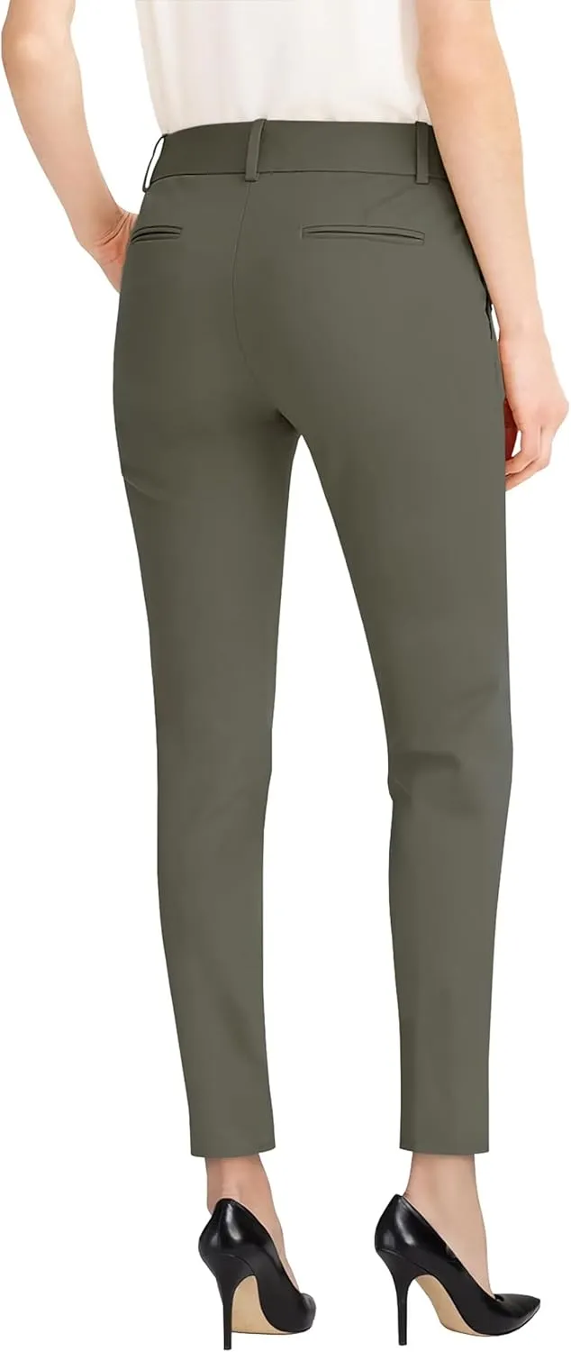 Hybrid & Company Womens Ultra Comfy Stretch Slim Fit Trousers Chino Pants with Pocket