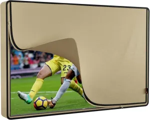 iBirdie Outdoor Waterproof and Weatherproof TV Cover with Zipper for 40 to 43 inch Outside Flat Screen TV, Beige 600D Fabric Protector