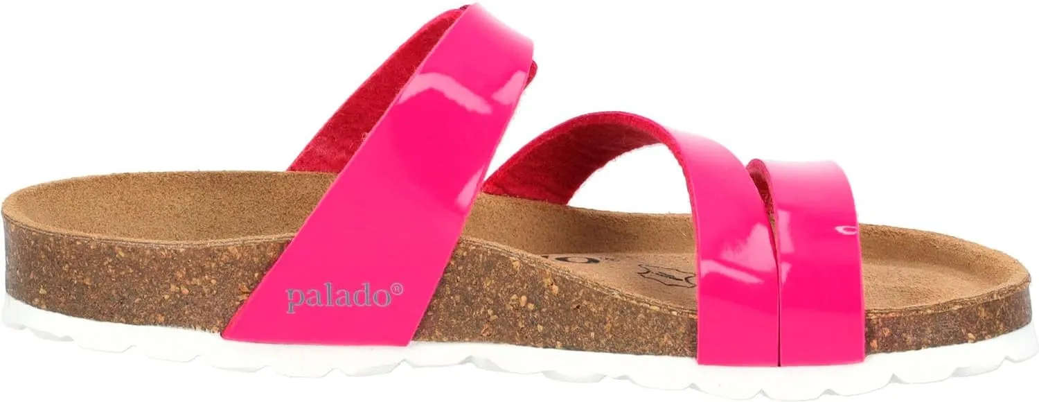 Ikaria Women's Mules - Extra Comfortable Sandals - Fashionable Slippers with Natural Cork - Made in EU - Sandals with Sole Made of Finest Natural Leather