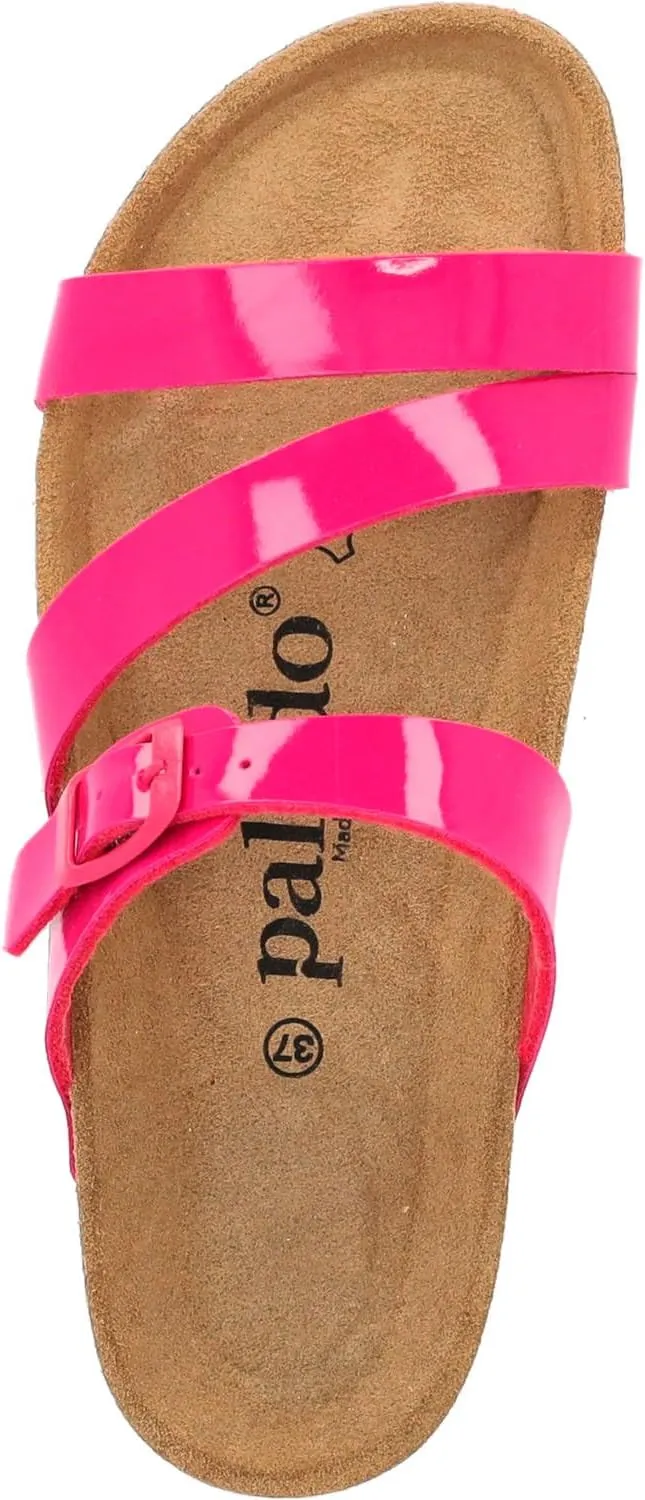 Ikaria Women's Mules - Extra Comfortable Sandals - Fashionable Slippers with Natural Cork - Made in EU - Sandals with Sole Made of Finest Natural Leather