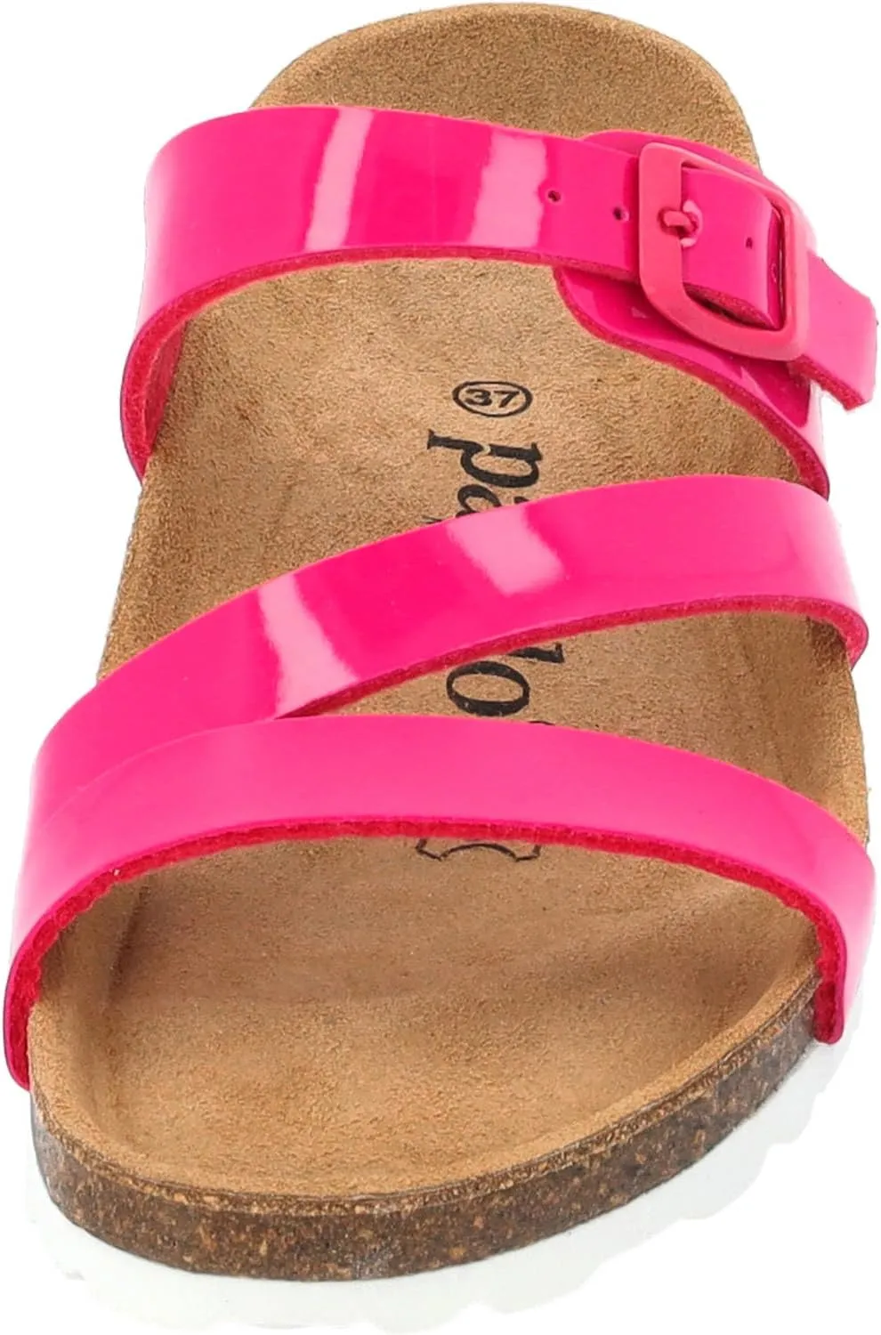 Ikaria Women's Mules - Extra Comfortable Sandals - Fashionable Slippers with Natural Cork - Made in EU - Sandals with Sole Made of Finest Natural Leather