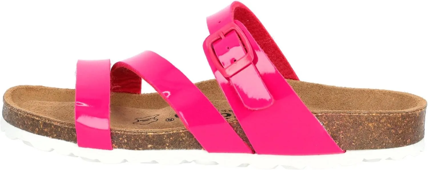 Ikaria Women's Mules - Extra Comfortable Sandals - Fashionable Slippers with Natural Cork - Made in EU - Sandals with Sole Made of Finest Natural Leather