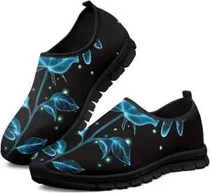 Indoor Outdoor Gym Sneakers Casual House Shoes for Women Classic Soft Breathable and Sweat-Absorbing Walking Loafers for Athletic Size 5.5-11.5 Black Sole