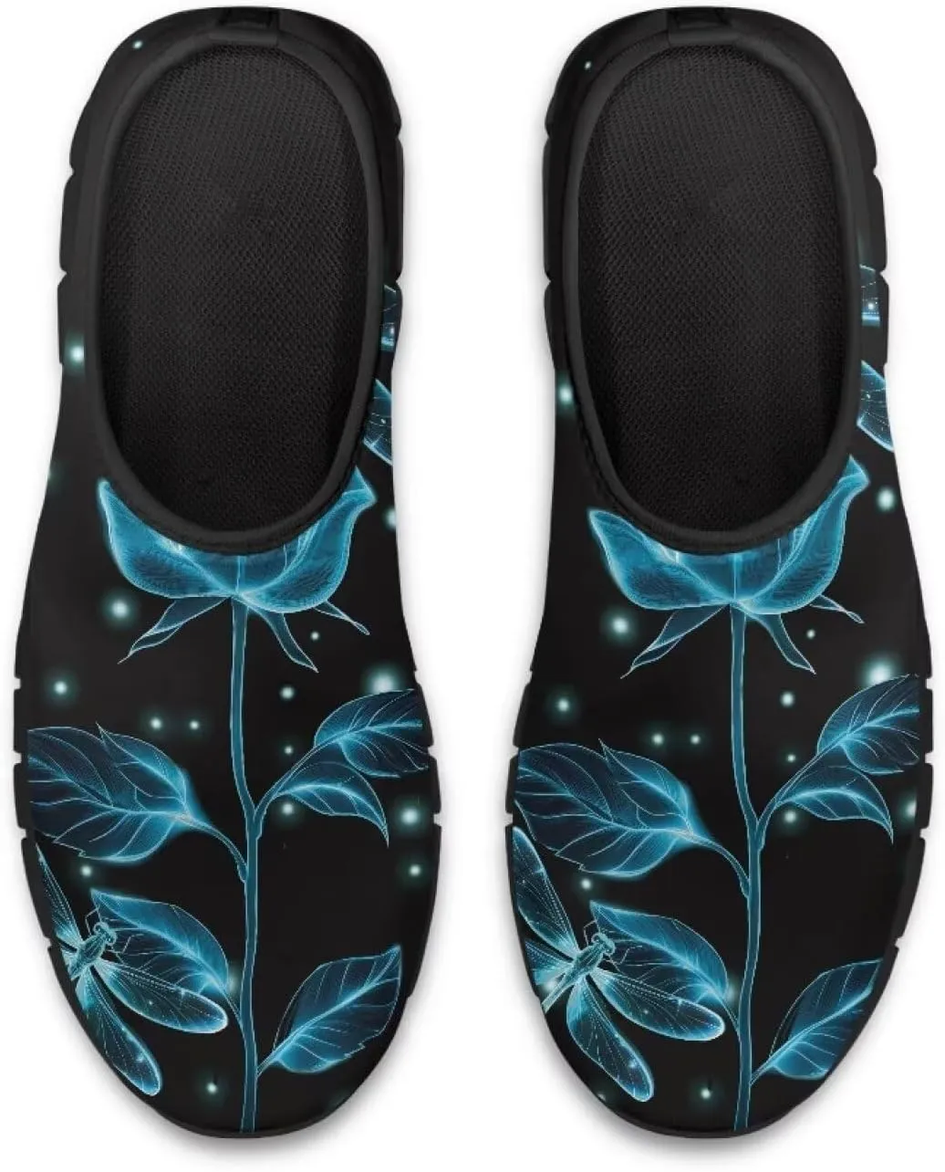 Indoor Outdoor Gym Sneakers Casual House Shoes for Women Classic Soft Breathable and Sweat-Absorbing Walking Loafers for Athletic Size 5.5-11.5 Black Sole