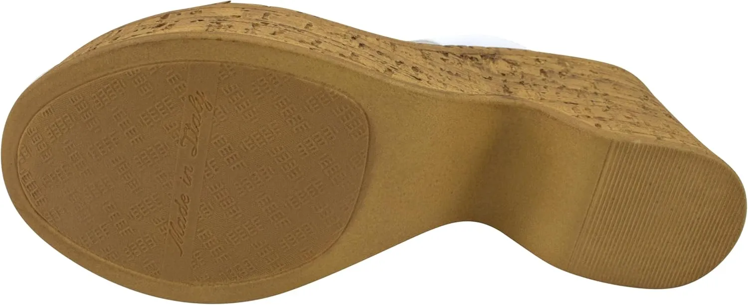 ITALIAN Shoemakers Women's Oaklie Comfort Band Heeled Platform Sandal for Women