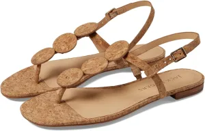 Jack Rogers Worth Flat Sandal for Women - Leather Upper, Adjustable Ankle Strap with Buckle Closure