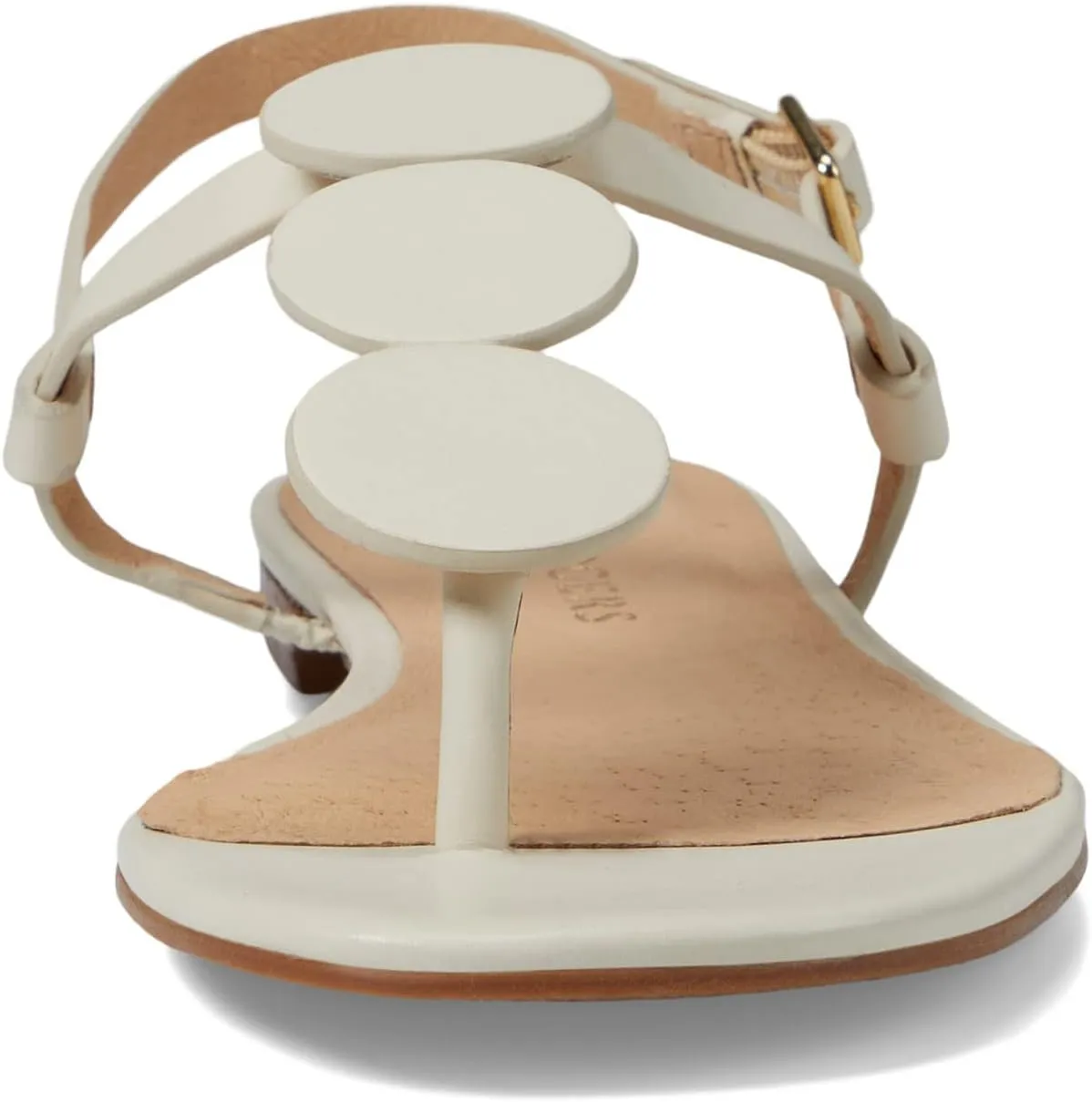 Jack Rogers Worth Flat Sandal for Women - Leather Upper, Adjustable Ankle Strap with Buckle Closure