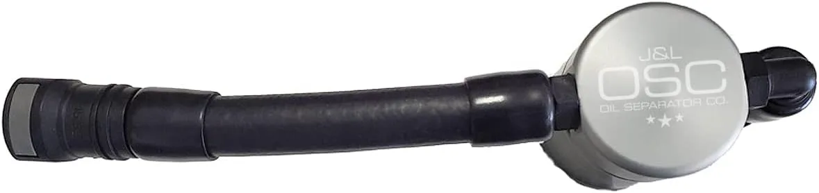 J&L Oil Separator Co. Oil Separator 3.0 V2 Compatible with 2005-10 GT, Bullitt, Saleen Driver Side (Silver)