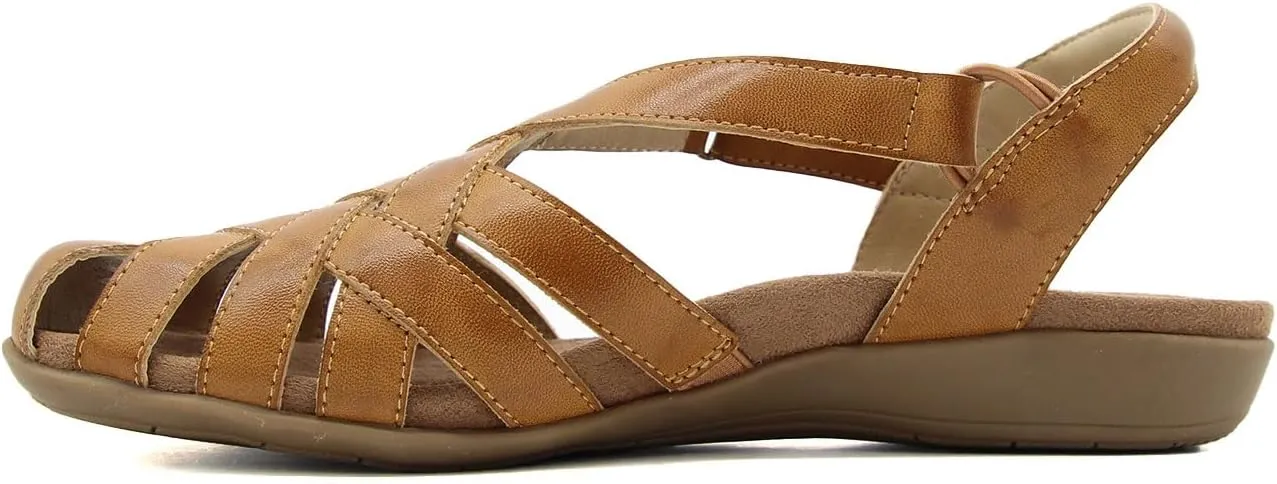 JBU Bonnie Encore Women's Comfort Casual Adjustable Ankle Strap Round Toe Classic Flat Sandal