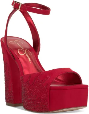 Jessica Simpson Womens Embellished Block Heels