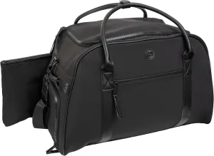 Joan & David 22 Inch Sport Nylon Duffle Bag with Shoe Compartment (Black)
