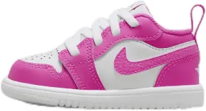Jordan 1 Low Alt Baby/Toddler Shoes (FN7398-600, Fire Pink/White/Iris Whisper) Size 8