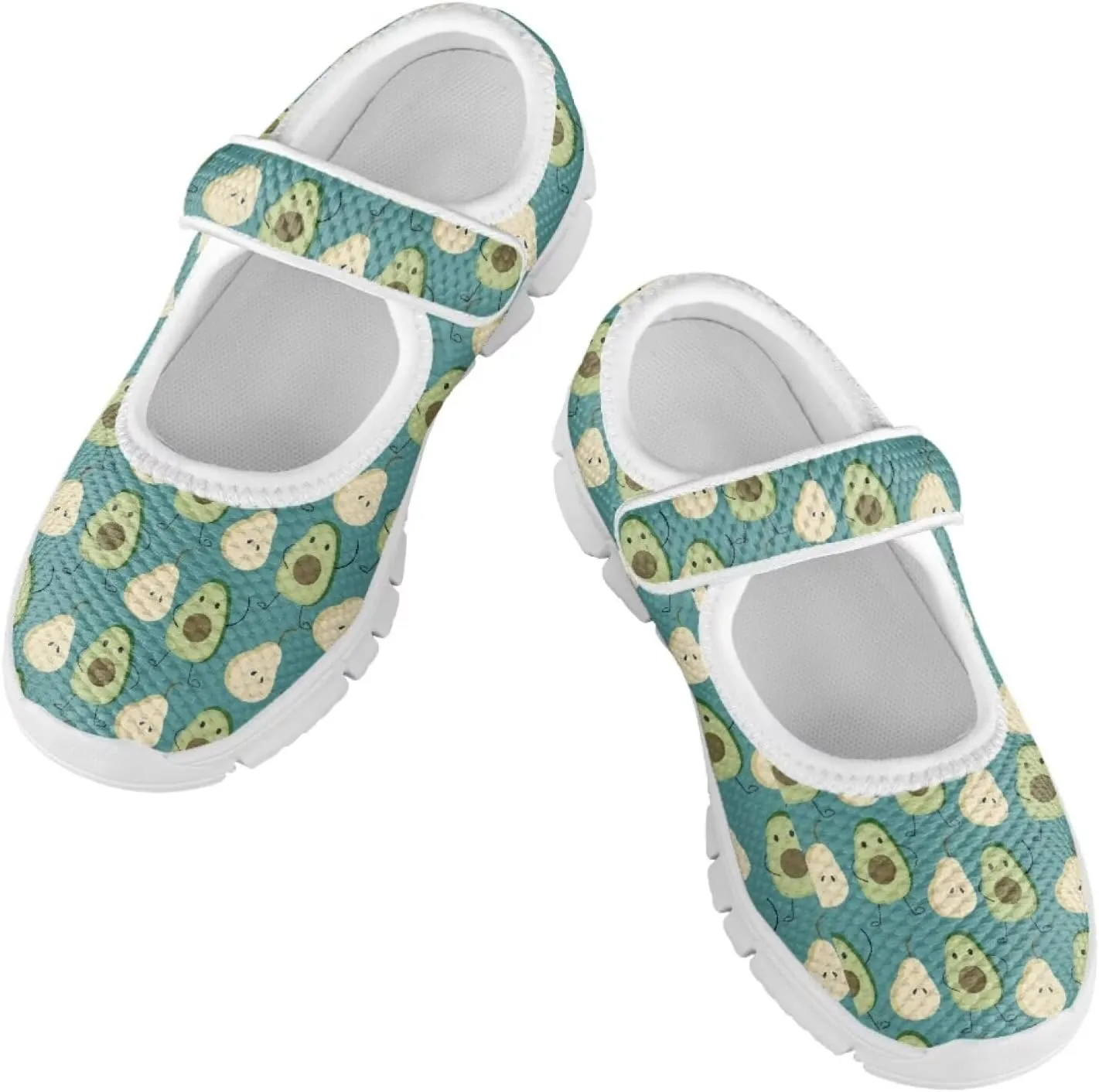 JoyLamoria Girls Mary Jane Shoes Toddler/Little Kids Slip on Sneakers Comfort Dress Shoes with Sunflower Cow South Western Navajo Design