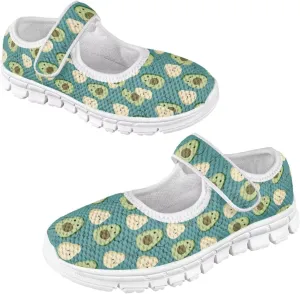 JoyLamoria Girls Mary Jane Shoes Toddler/Little Kids Slip on Sneakers Comfort Dress Shoes with Sunflower Cow South Western Navajo Design