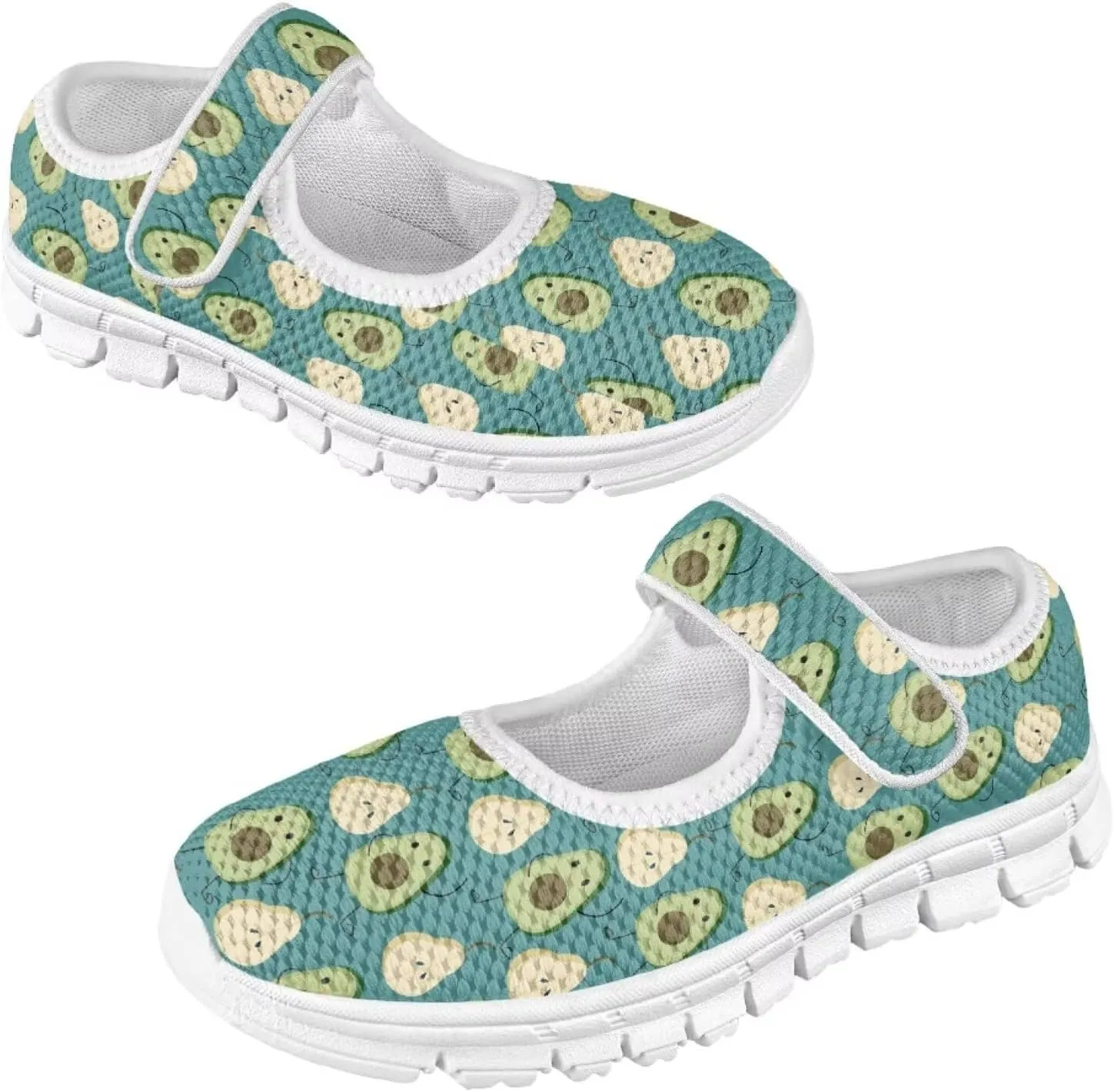 JoyLamoria Girls Mary Jane Shoes Toddler/Little Kids Slip on Sneakers Comfort Dress Shoes with Sunflower Cow South Western Navajo Design