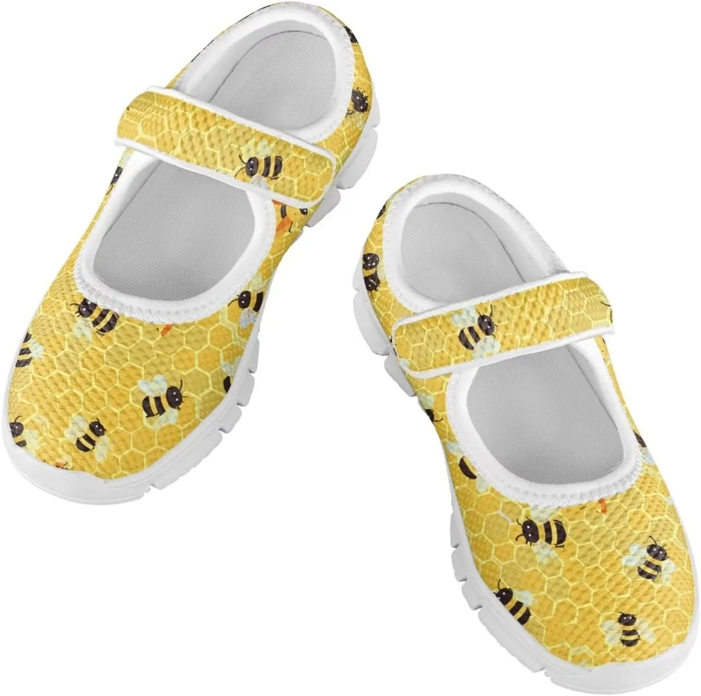 JoyLamoria Toddler Girls Mary Jane Sneakers Cute Cactus Print Sneakers for Kids Slip on Barefoot Shoes Ballet Dress Shoes