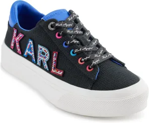 Karl Lagerfeld Paris Women's Cushioned Insole Everyday Gida-Lace Up Sneaker