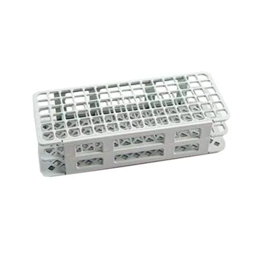 Kartell 1211Z34CS 225645-0001 Red PP Wet/Dry Test Tube Rack for 13 mm Test Tubes, 90 Place (Pack of 5)