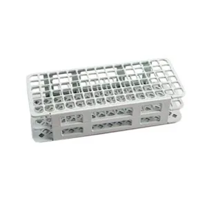 Kartell 1211Z34CS 225645-0001 Red PP Wet/Dry Test Tube Rack for 13 mm Test Tubes, 90 Place (Pack of 5)
