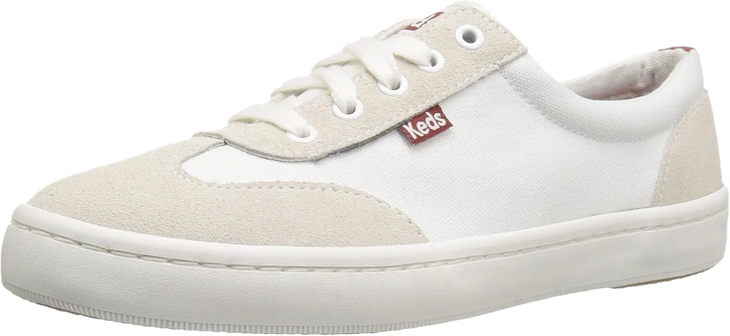 Keds Women's Tournament Retro Court Textile/Suede Fashion Sneaker