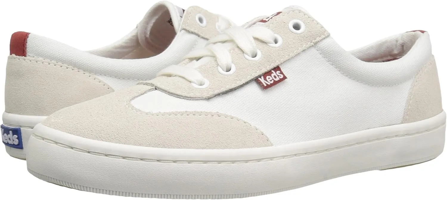 Keds Women's Tournament Retro Court Textile/Suede Fashion Sneaker