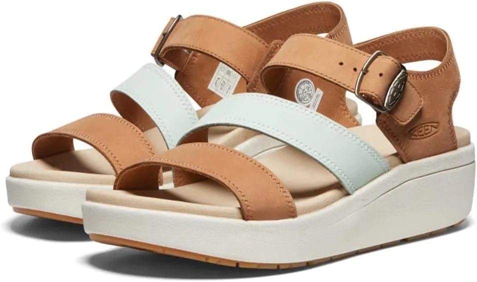 KEEN Women's Ellecity Backstrap Open Toe Adjustable Comfortable Platform Wedge Sandal