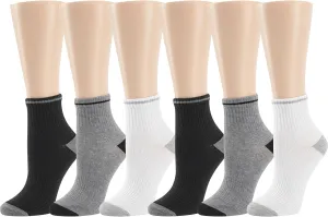 Kenneth Cole Womens 6 Pair Pack Modern Multicolor Assorted Easy Care No Show Anklet Low Cut Socks
