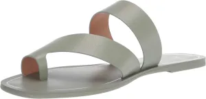 kensie Women's Flat Sandal with Toe Loop Slide