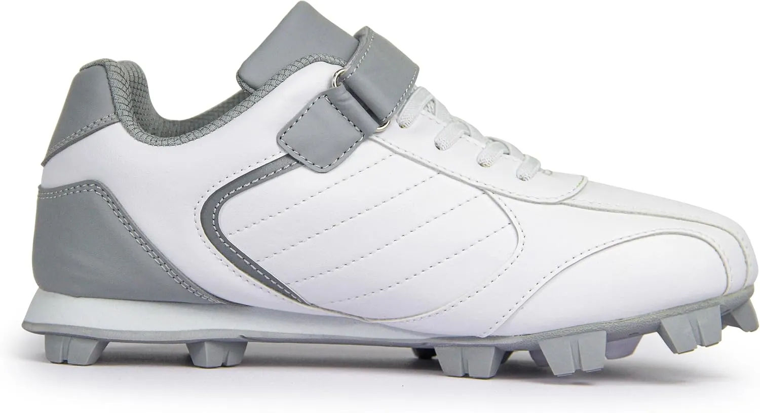 Kids Baseball Cleats - Youth Rubber Molded Softball Cleat - Boys Girls Low Top Athletic Shoes