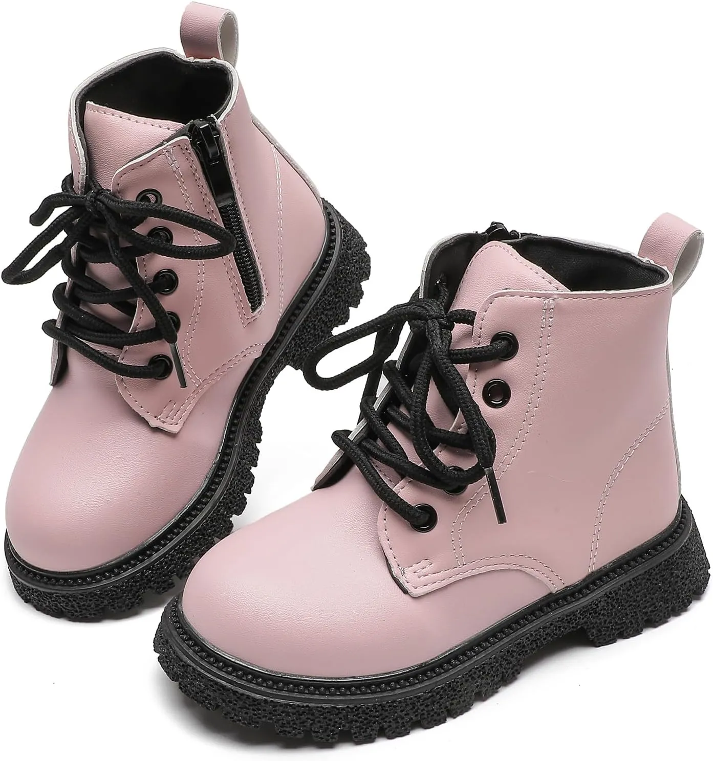Kids Boots Bright Color Side Zipper Cute Ankle Boots