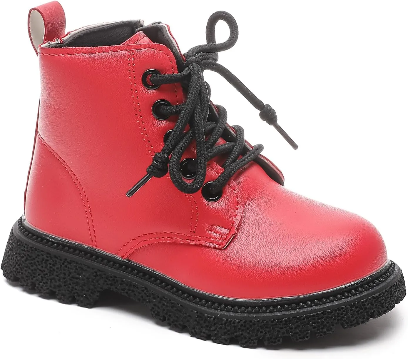 Kids Boots Bright Color Side Zipper Cute Ankle Boots